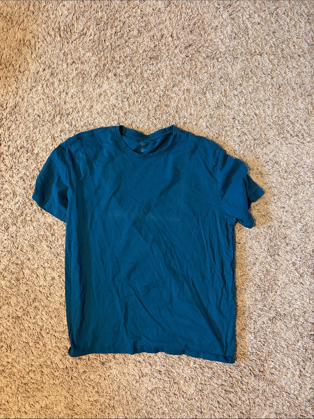 Kids Teal Crew Neck T-Shirt - Unbranded